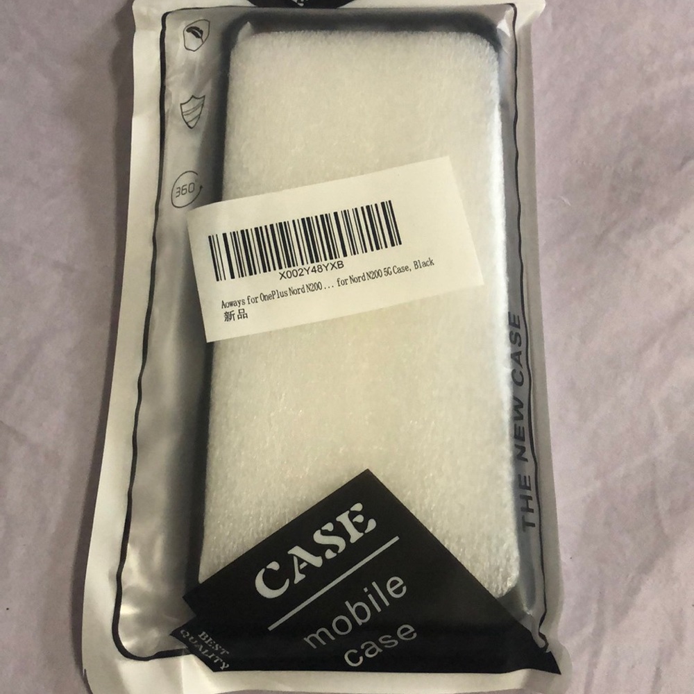 BRAND NEW Black Nord N200 5G Case with pop stand
